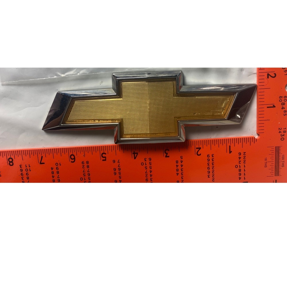 Chevrolet Gold Bowtie Front Grille Emblem Chrome Trim Replacement Logo